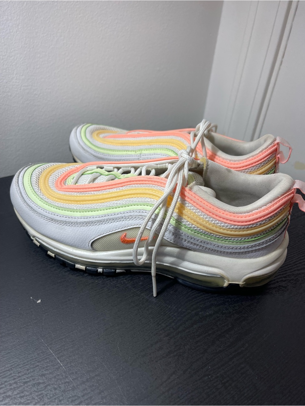 Nike Air Max 97 Womens Size 8 Pastel Rainbow Easter Sneakers CZ6087-100